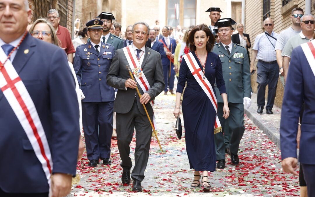 La Diputación de Zaragoza participa en la celebración de la tradicional fiesta de los Corporales de Daroca