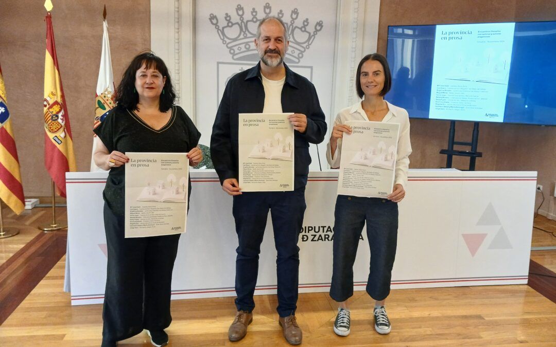 Once escritoras y escritores aragoneses recorrerán 33 municipios zaragozanos gracias al ciclo «La provincia en prosa» de la DPZ